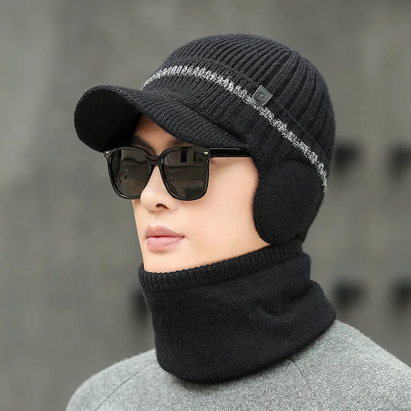 

Winter Beanies Men Knitted Hat Caps Beany Mask Gorras Bonnet Warm Baggy Winter Hats For Men Women Skullies Beanies Hats
