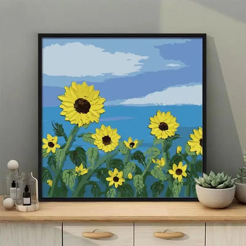 

2023 high -end trendy versatile living room decorative painting fashion oil painting anime style handmade color painting