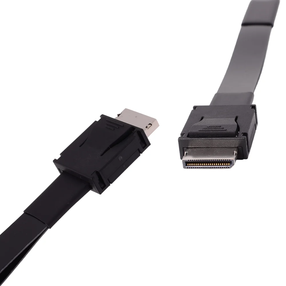 ADT-Link PCI-E 4.0 X4 SFF-8611 남성 FFC 오쿨링크 연장 케이블 64Gbs 외장 GPU 도크 그래픽 카드 PC 서버 OCuLink용