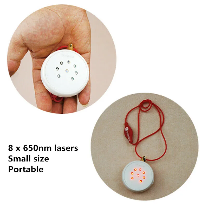 LASTEK 650nm Laser Wearable Necklace LLLT Laser Therapy Device for Coronary Disease Angina Heart Protector