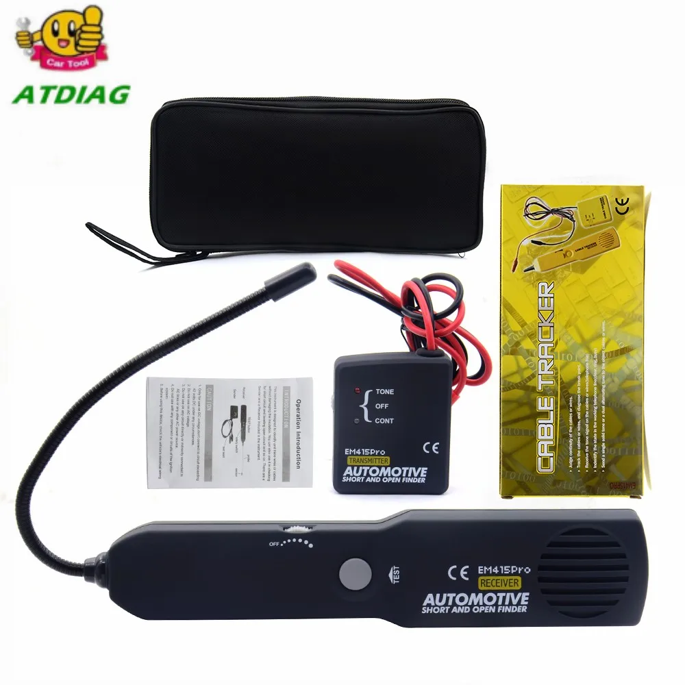 EM415PRO Automotive Short Cable Tracker & Open Wire Finder Universal EM415 PRO 6-42V DC Find Car Short Circuit Wire circuit detector automotive circuit tool