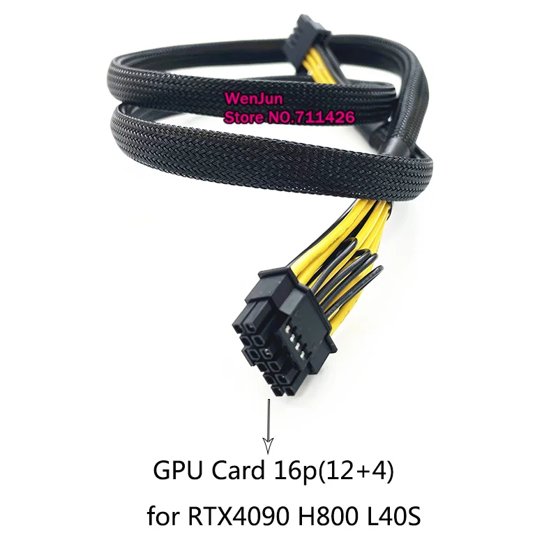 Фото Материнская плата mini 12pin до 16pin PCIE5.0 12vhpwr карта питания кабель 80 см для Dell R750XA R750XS R750XD и графической карты 4090 №2