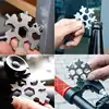 Portable EDC Multifunction Torque Snowflake Wrench Alloy Steel Hexagonal Universal 18 in 1 Octagonal Screwdriver Household Tool 6