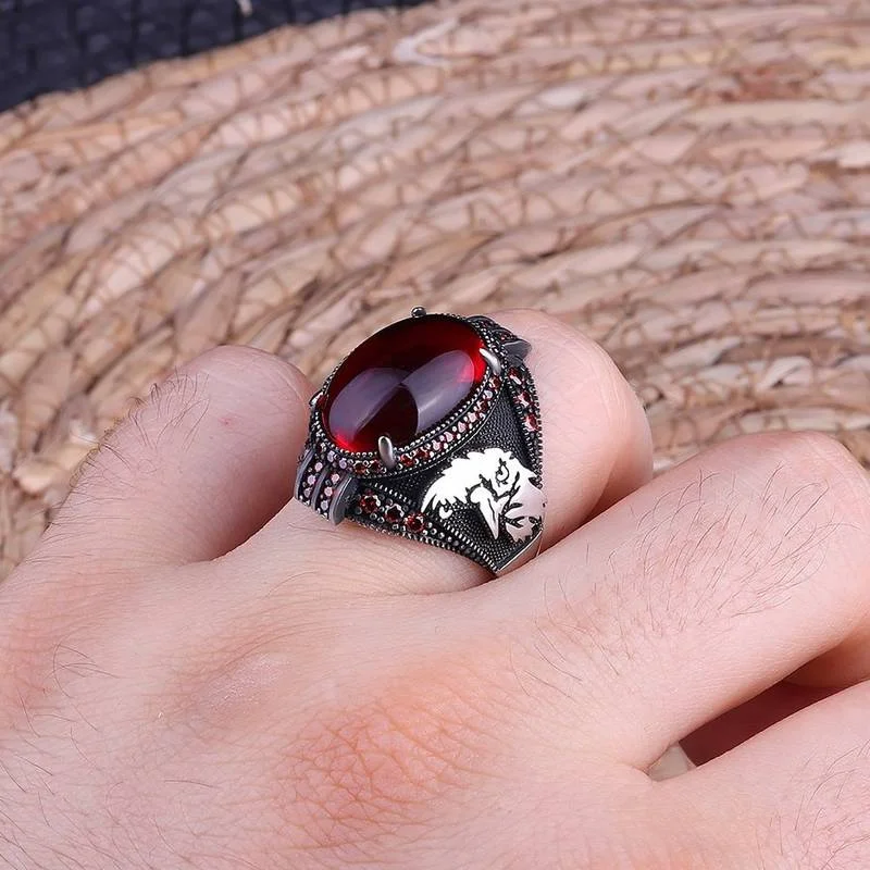 Turkish Signet Ring | Signet Ring Women | Zircon Biker Ring