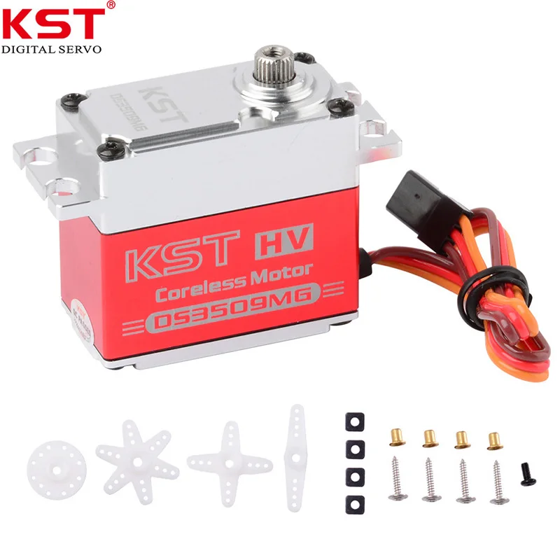 

KST DS3509MG 35kg 8.4V HV Digital Servo CNC Coreless motor Metal Gear 25T Large Torque For 30cc 120 Class RC Airplane Boat Car