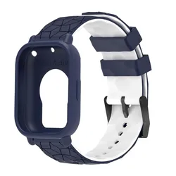 Enhanced Protective Silicone Strap and Soft Shell for Smartwatch - Anti - Drop, Breathable Sport Band (20 - MUWDU)
