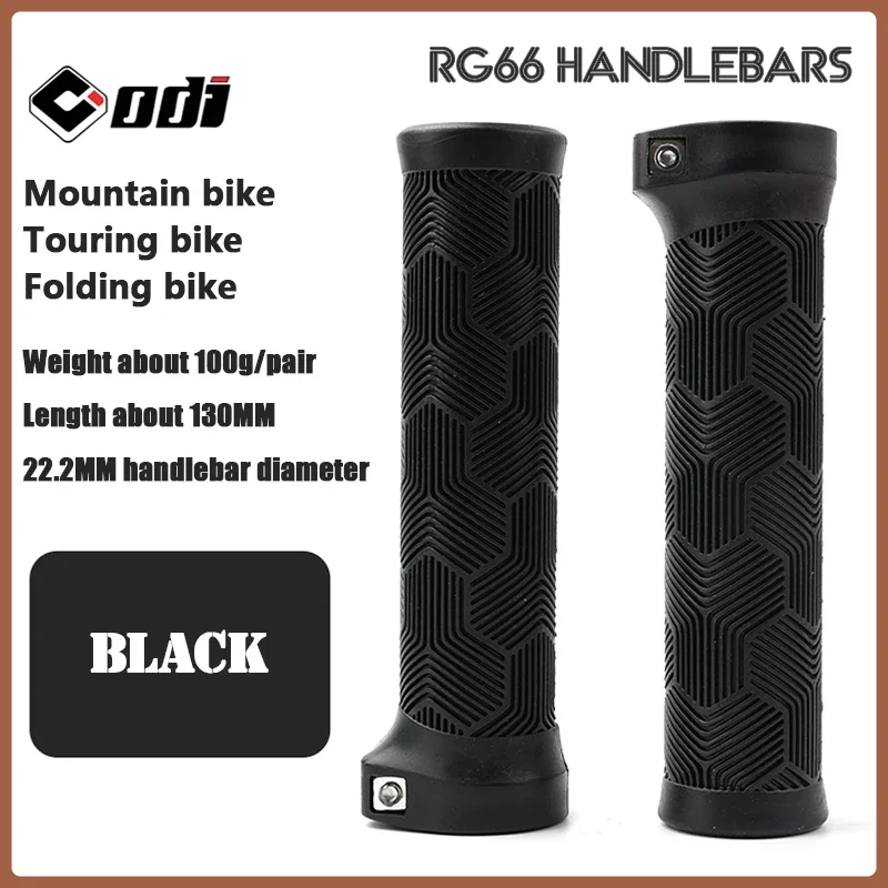 Vibrant Ergonomic MTB Handlebar Grips - Multicolor Rubber Bicycle Grips