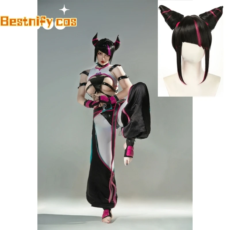 

New Games Street Fighter Cos Costumes Han Juri Cosplay Anime Character Uniform Performance Clothes Halloween Carnival Costumes
