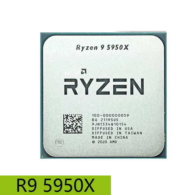 Ryzen 9 5950x r9 5950x 3.4ghz 16コア32スレッドcpuプロセッサ7 nm l3 