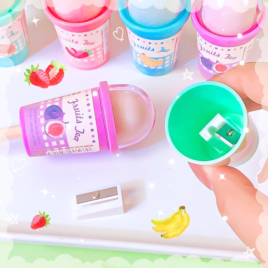 귀여운 문구류, 학용품, 예쁜 물건, 교실용 고무 지우개, 아이스크림 모양 연필깎이, 재미있는 지우개, 예술적인 문구류
