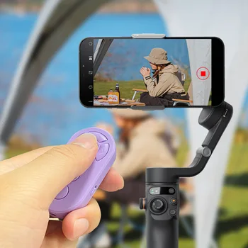7 Buttons Remote Controller Rechargeable Bluetooth-Compatible Selfie Stick Camera Controller for Androide/iPhon Camera Control 3