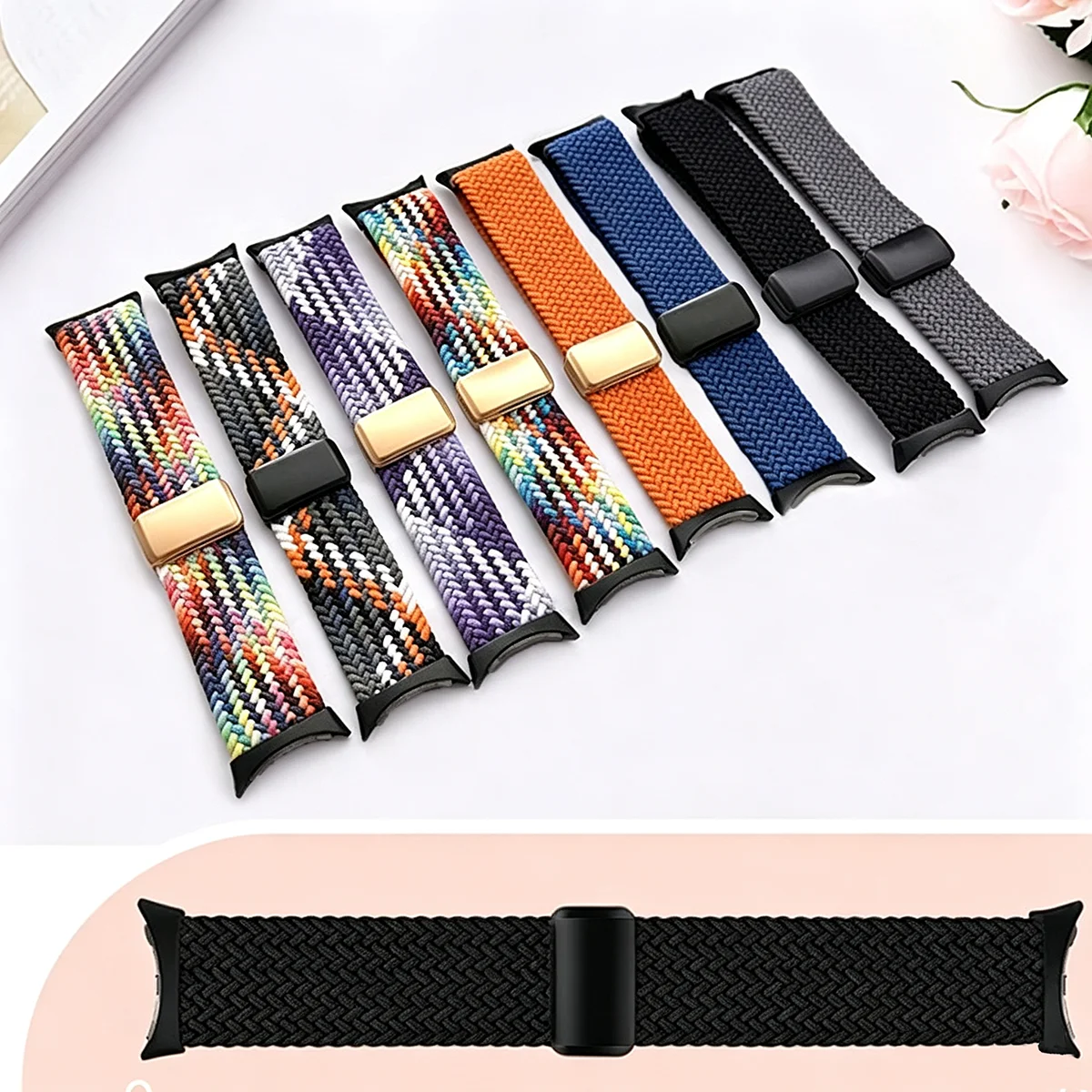 Soft Nylon Sport Bracelet for Google Pixel Watch - Unisex 41mm Strap