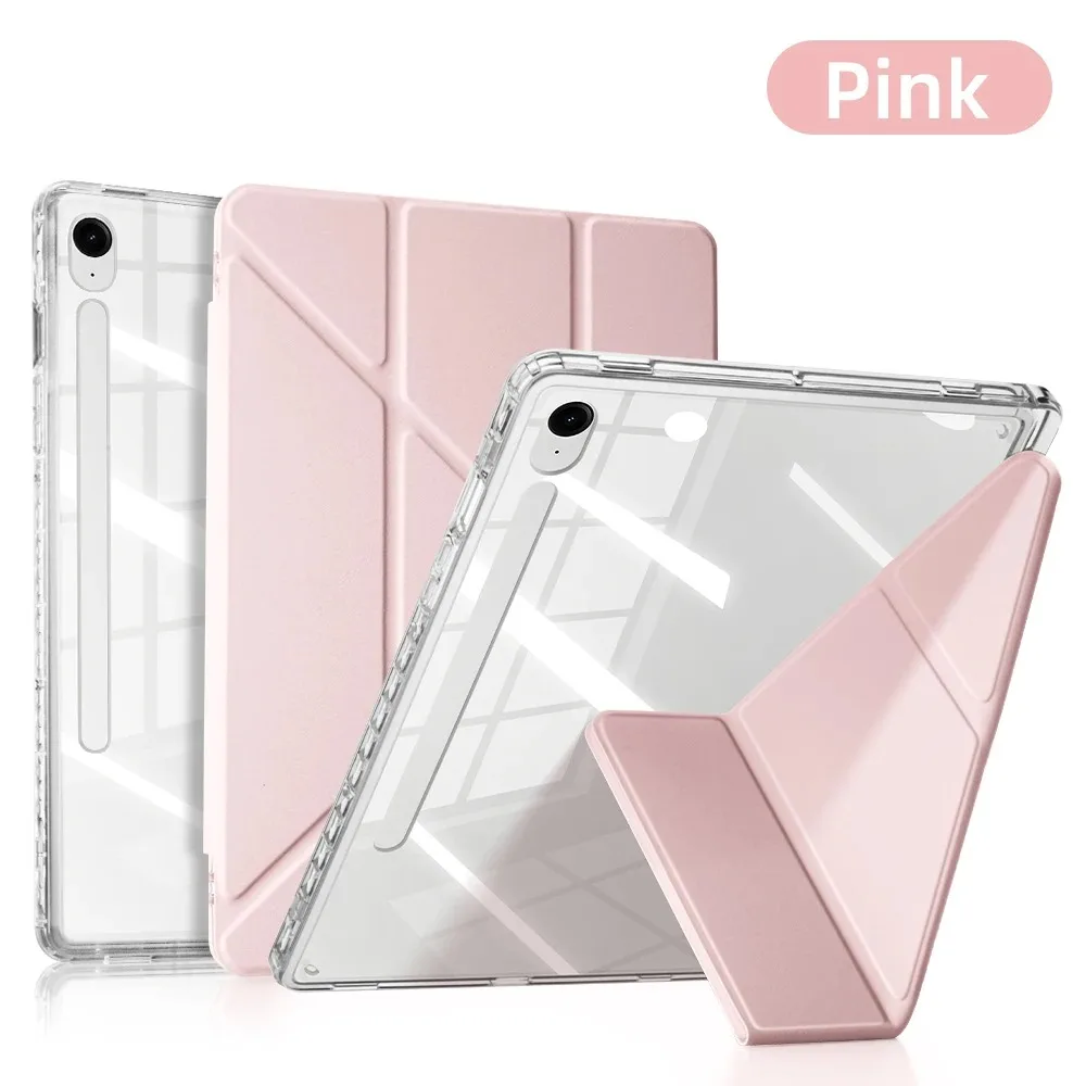 Versatile Y-Fold Stand Smart Tablet Case with Pencil Holder