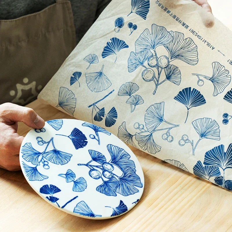 Pottery Tools 1PC Pottery Ceramic Clay Transfer Paper Underglaze Flower Paper High Temperature Jingdezhen Traditional Decal Coloring Tool