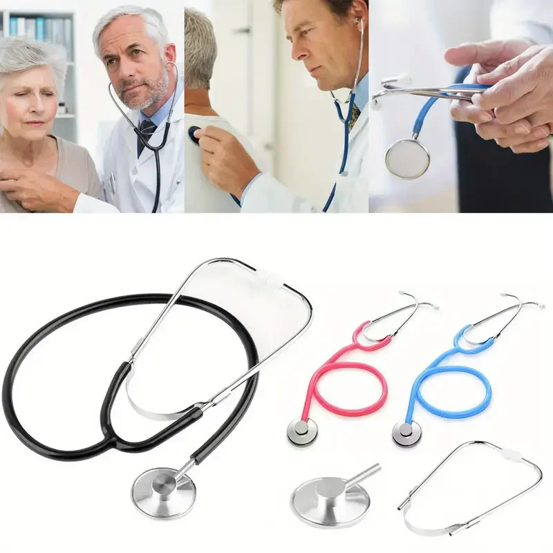 Medical stethoscope set, single head design, durable for clinical and educational use, suitable for doctors, nurses and medical