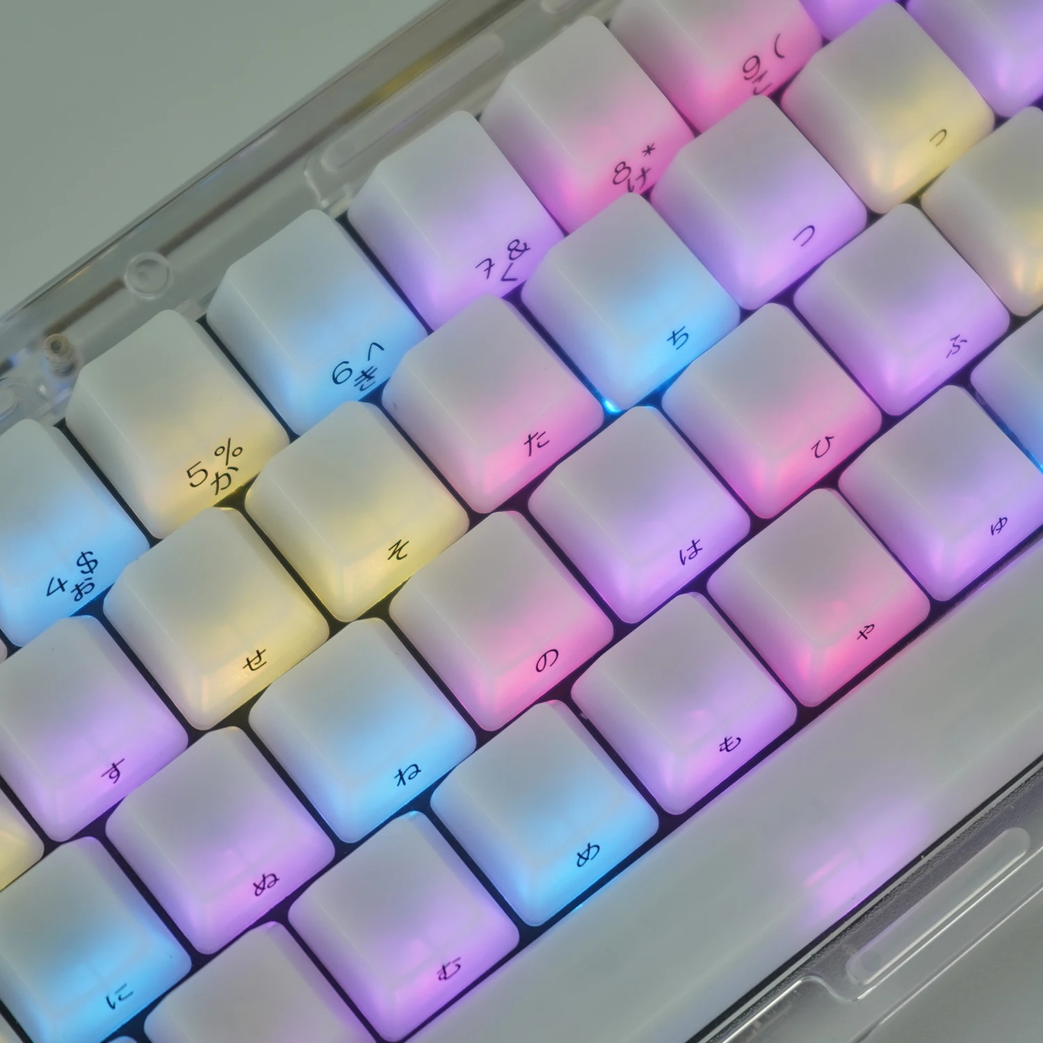 Npkc-conjunto Semi Transparente de Teclas Foscas Teclas Coreanas e Japonesas para Chaves Cherry mx Teclas de Impressão Laterais para Teclado Mecânico - Imagem 3
