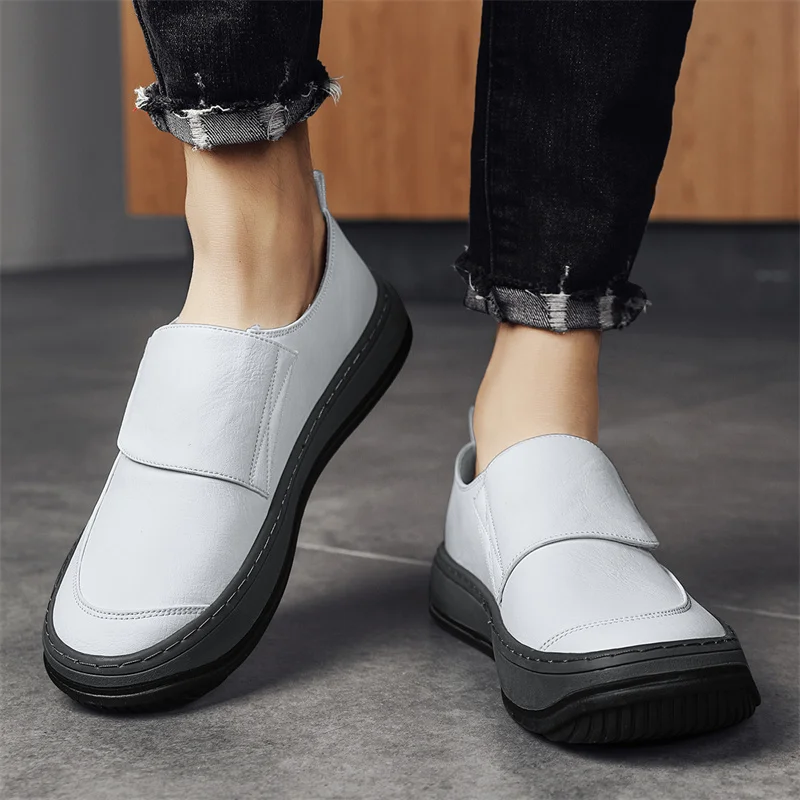 Hot Selling Small White Shoes Europe America High-end Business Shoes Men's Casual Shoes Loafers Men's Genuine Leather Shoes