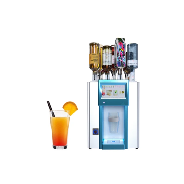 The automatic drink mixing machine -- robot bartender cocktail dispenser 