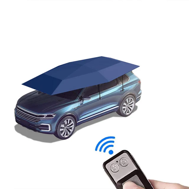 Ombrellone Automatico Per Auto Portatile - Copertura Antigrandine 4.8x2m Anti-UV