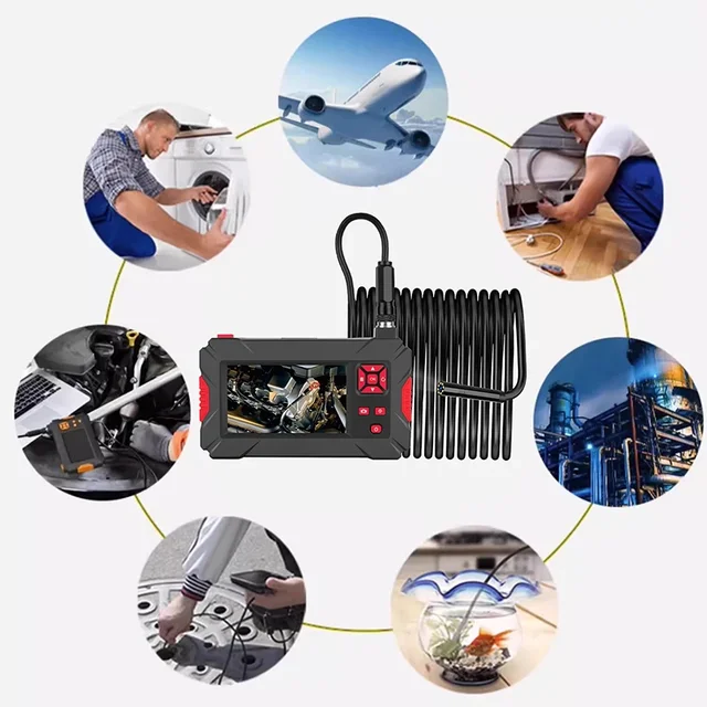 4.3" IPS Endoscope Camera 8.0MM Single & Dual lens Digital Borescope Tool Waterproof Endoscope Inspection Camera for Apple/PC 3