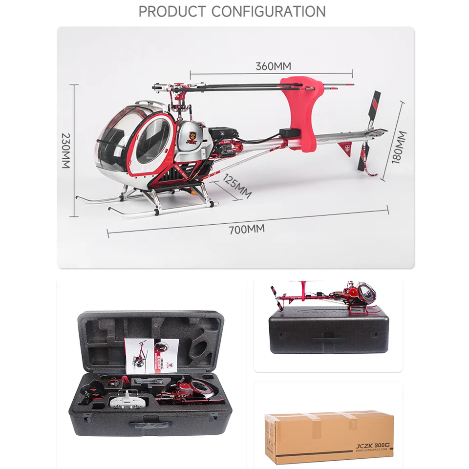 NEW Schweizer Jczk 300C Helicopter Hughes All Metal High