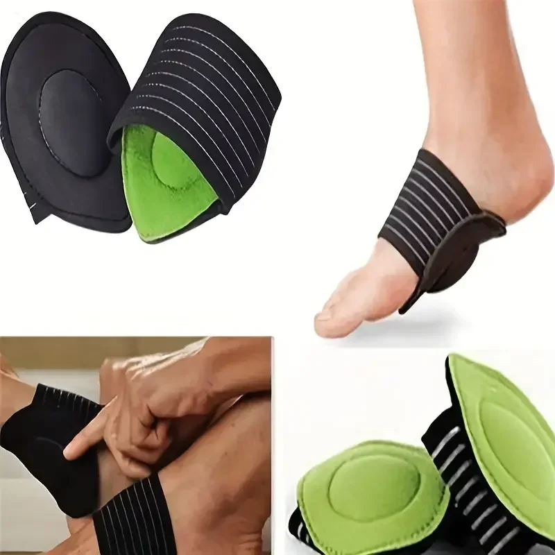 Elastic Arch Support Pads Flat Foot Protector Running Pad Orthopedic Insole for Shoes Men Women Foot Valgus Sports Shoe Inserts