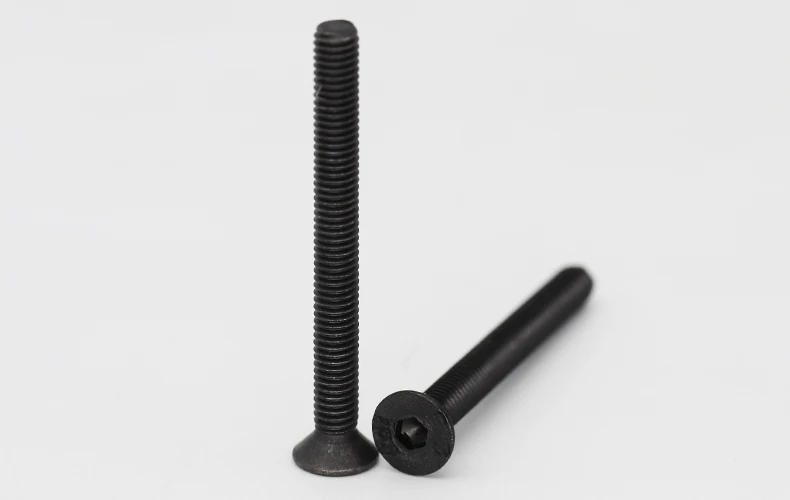 M1.6 M2 M2.5 M3 3/4/5/6/7-50mm Schwarz 10.9 Stahlgüte DIN7991 Sechskant-Innensechskant-Senkkopfschraube – Detail 4