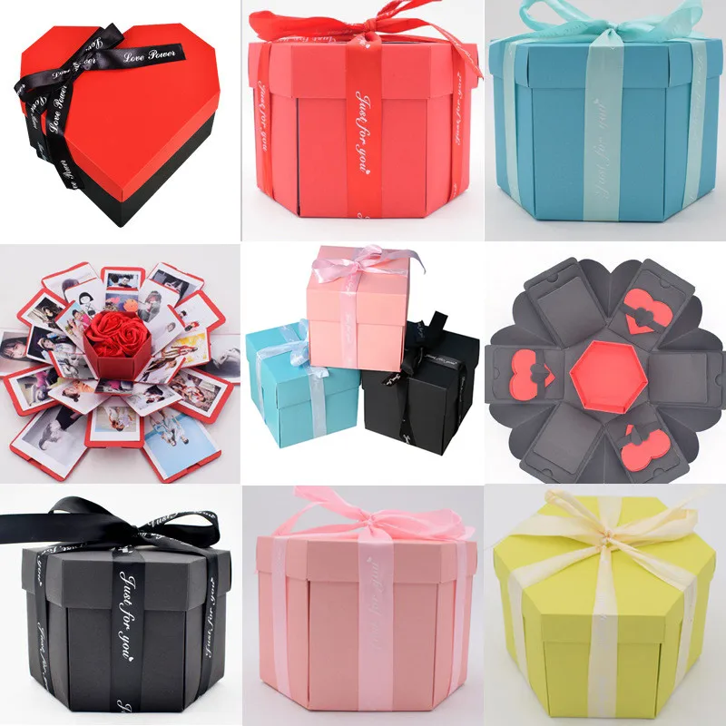 Caja De Regalo De Explosion De Amor De Fiesta Sorpressione De 18 Colores, Allbum De Recortes De Animversario, Allbum De Fotos Fai Da Te,