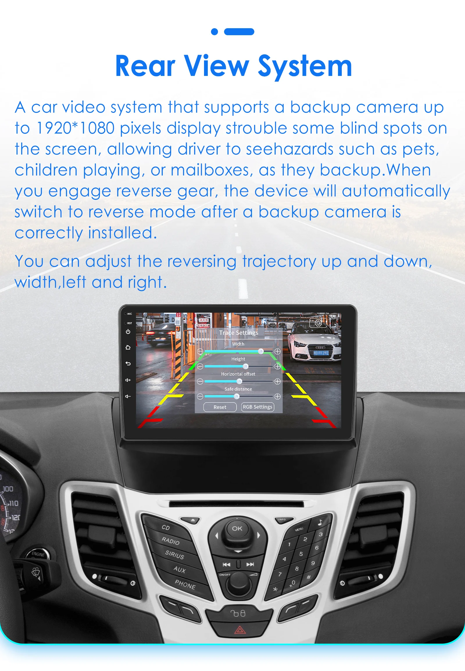 Hizpo 9 Zoll Android Autoradio für Ford Fiesta 2009–2017 Sync Multimedia DSP RDS CarPlay 4G BT GPS Navigation UIS7862 Steuergerät – Detail 39