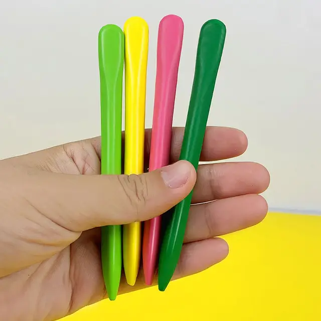 24 Colors Gift Non Dirty Hand Washable Early Education Tools Wax Pencil Marker Oil Painting Stick Colored Crayon