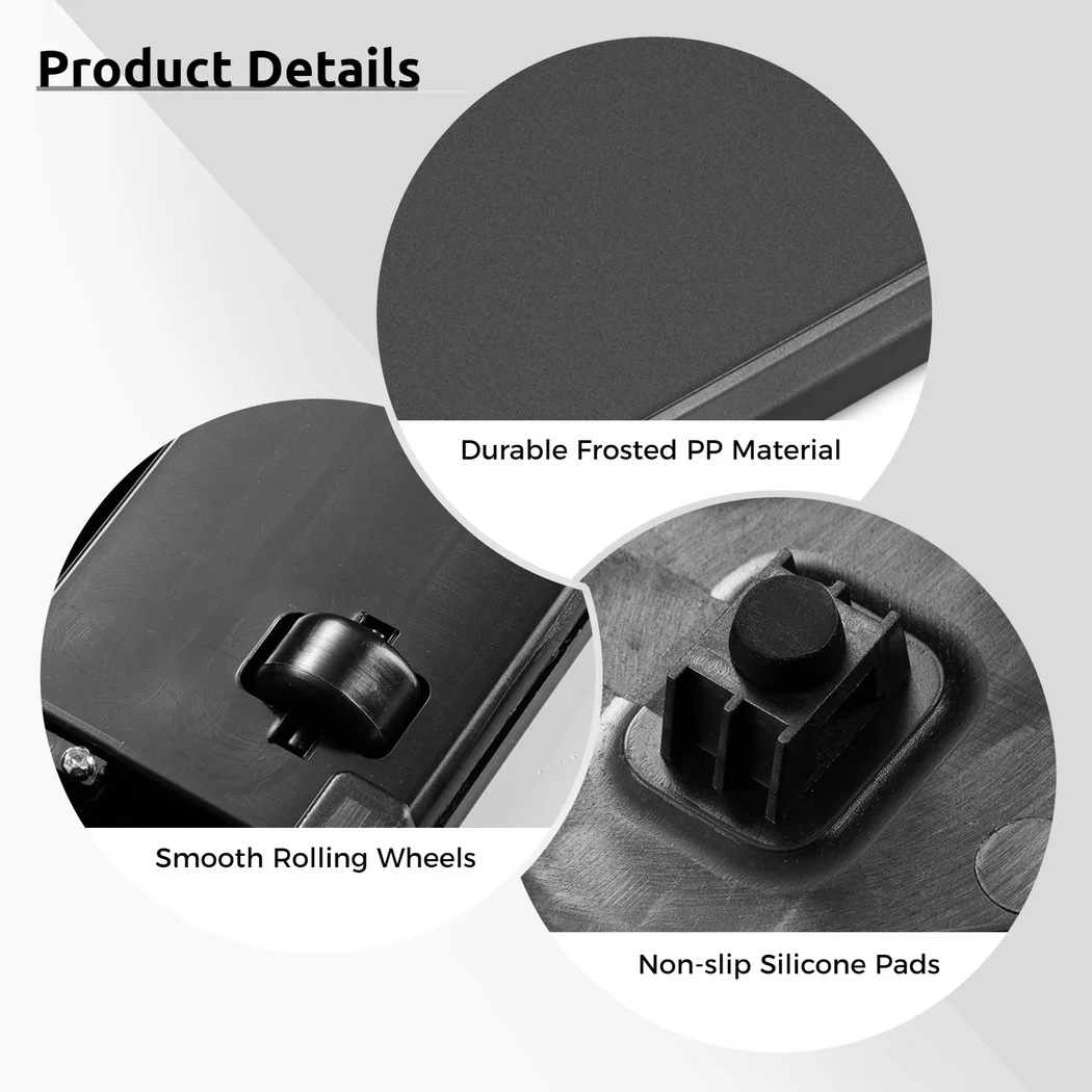 Kitchen Appliance Sliding Tray Caddy With Rolling Wheel For Air Fryer