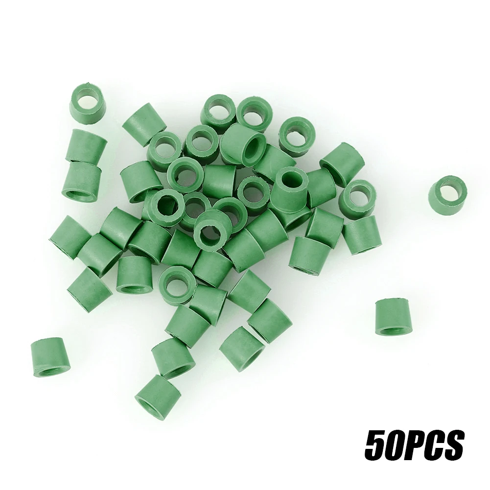 A/C 1/4 Sealing O-ring Rubber Gasket 50pcs Charging Hose Manifold Repair Green for Caring Personal Cars Accessories