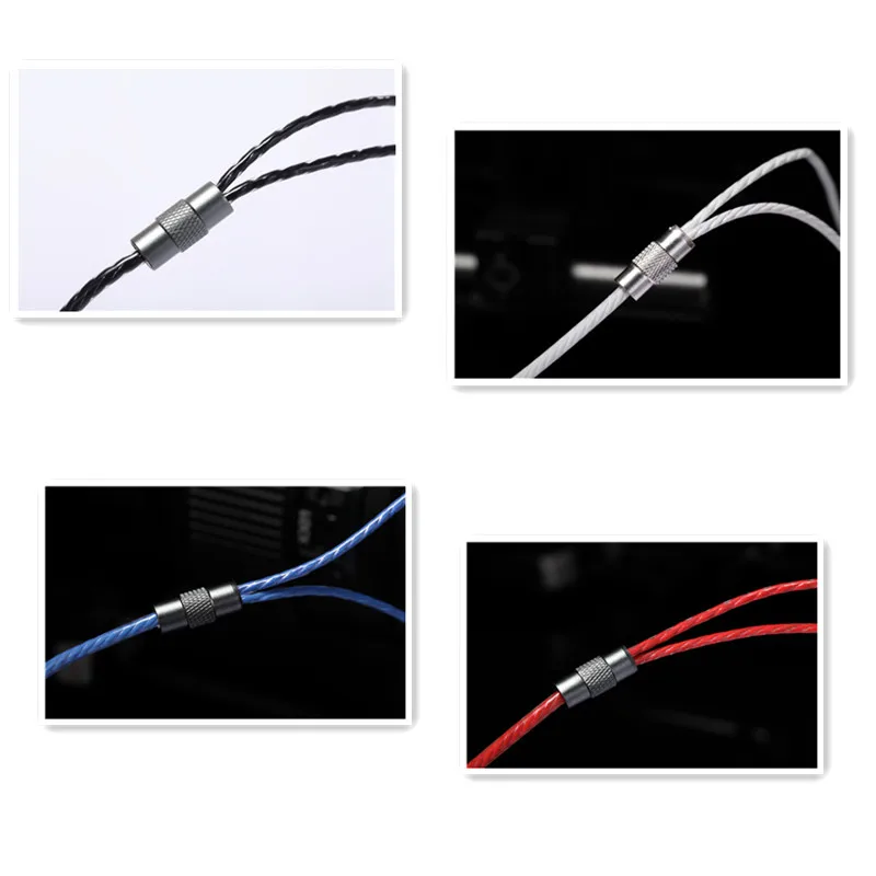 DIY PVC OFC Audio Cable 3.5 to 2.5mm HiFi Headset 1.2M For AKG K420