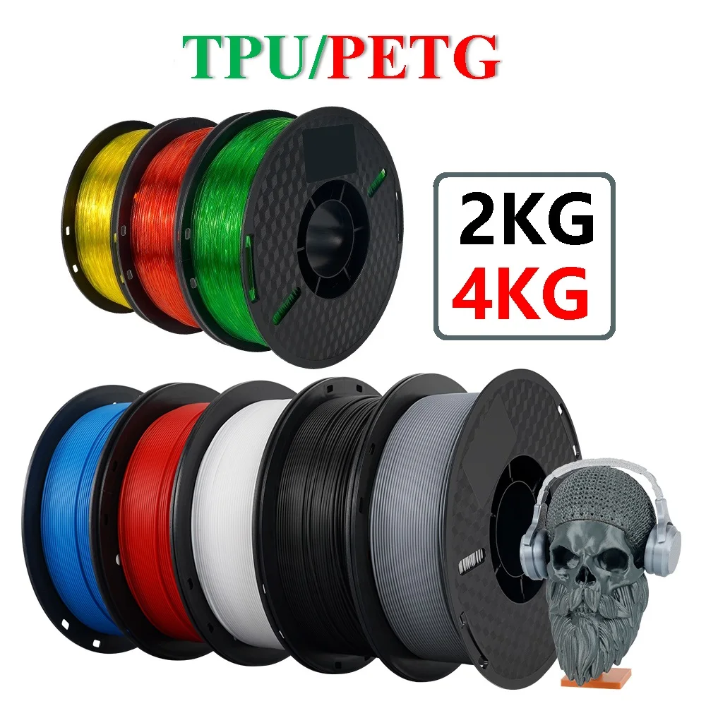 Material plástico macio 1.75mm da impressão 3d do filamento petg 3d do ...