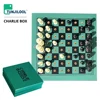 Mini Chess Board Set Folding Wooden Chessboard Board Game Portable Kid Toy Portable Outdoor Charlie Box Gifts For Child Adults 1