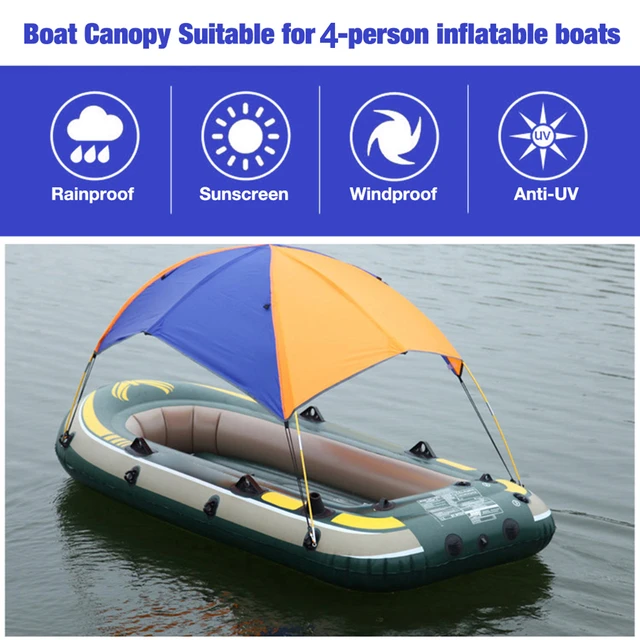 Large Boat Awning Shade Cloth Dinghy Fishing Boat Sun Shade Cover Canopy  kayak Sunshade Tent Shelter Inflatable Boat Accessories - AliExpress