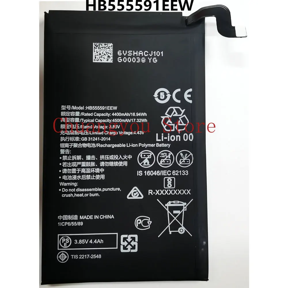 

Аккумулятор для Huawei Mate 30 Pro RS 5G, мобильный телефон, New, 3,7 V, 4500mAh, HB555591EEW, LIO-N29, LIO-AN00P, LIO-AN00
