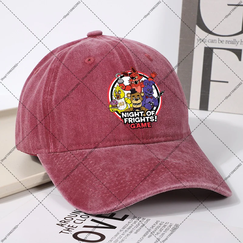 Washed Vintage Cartoon Graphic Cotton Baseball Cap - Fashionable Party Hat Gift