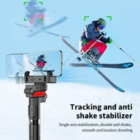 MEUYAG intelligence face tracking Stabilizer 360 Auto Rotation Follow Gimbal with Remote Selfie stick tripod  for iPhone Android - Image 2