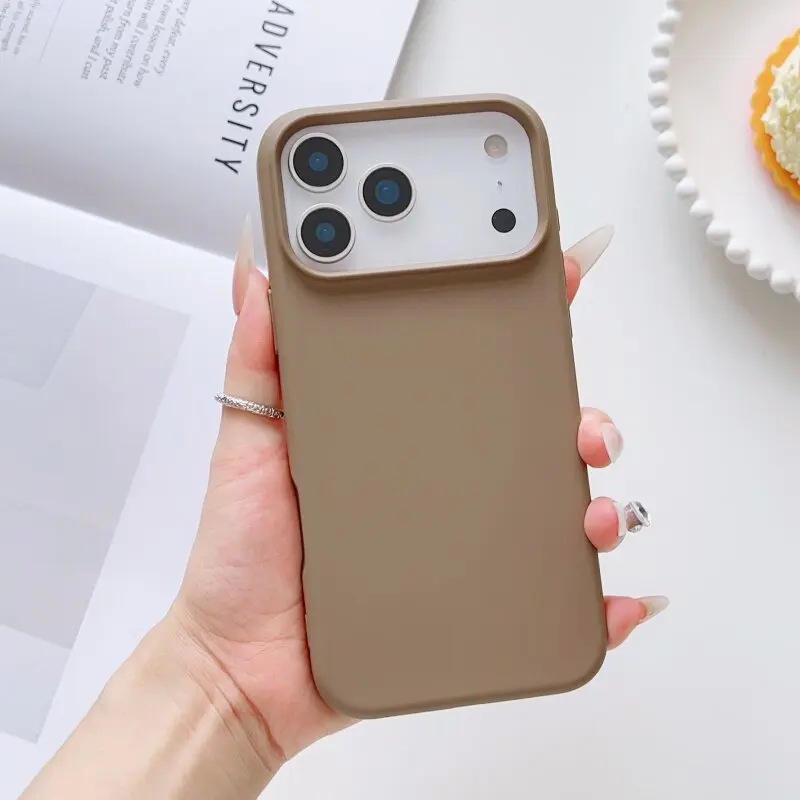 Elegant Matte Silicone Slim Case - Pure Color Ultra Thin Soft Shockproof Cover