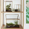 Geometric Glass House / Handmade Glass Terrarium / Modern Planter for Indoor Gardening / Desktable Vase / Stained Glass Box 6
