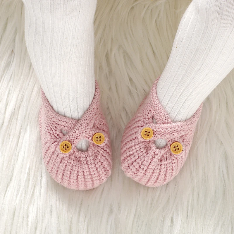 Infant Baby Shoes Knit Newborn Boy Girl Footwear Fashion Breathable 0-18M Toddler Clothes Accessories Super Soft First Bed Boots baby girl shoes