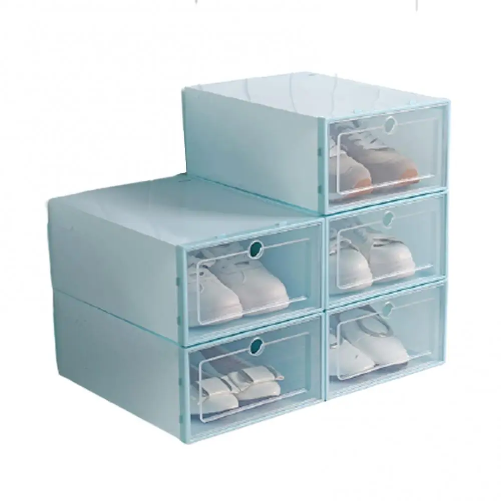 Stackable Decor Storage Container Dustproof Transparent Type Shoes Home Decor
