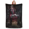 Genshin Impact Wriothesley Risley Blankets Flannel Super Soft Sofa Throw Blankets For Home Bedroom Outdoor Throws Bedspread 1