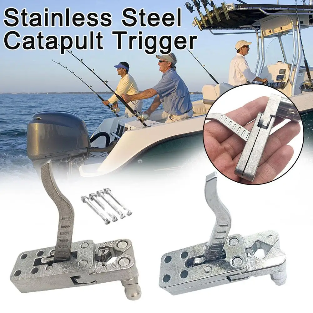 

New Zinc Alloy Catapult Trigger Outdoor Stainless Steel Release Device Wristband Shooting Bow Tools Slingshot Accessories