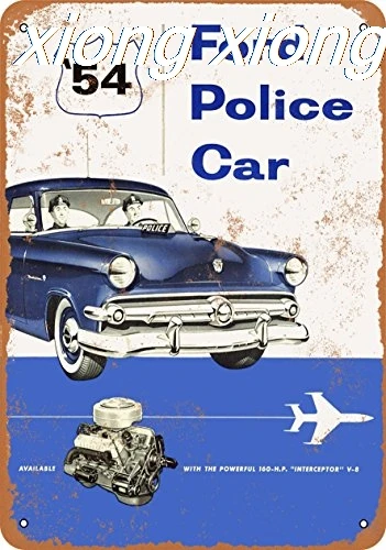 

Metal Sign - 1954 Ford Police Cars - Vintage Look
