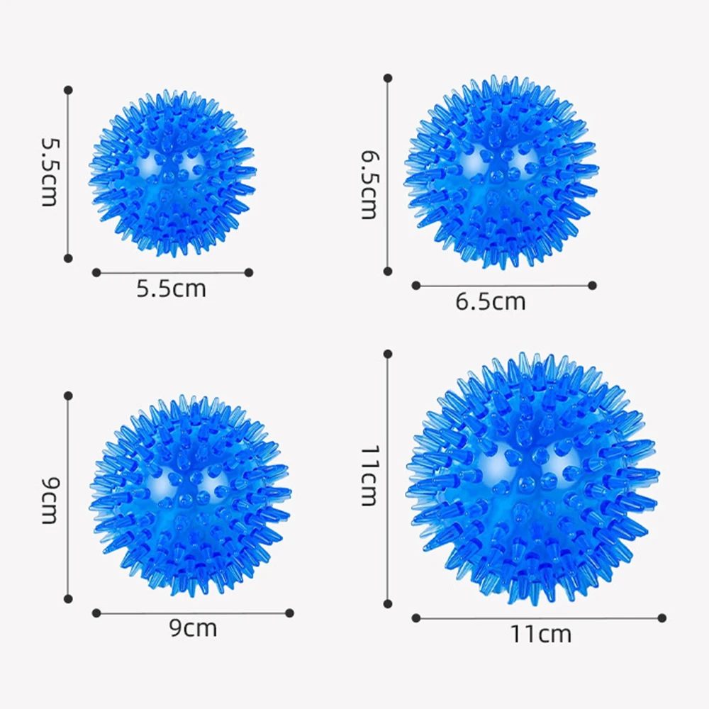 Bite Resistant Pet Chew Ball Toys for Small Large Dogs Elastic Buoyant Squeaky Puppy Big Dog Toy Border Shepherd Collie Supplies 2