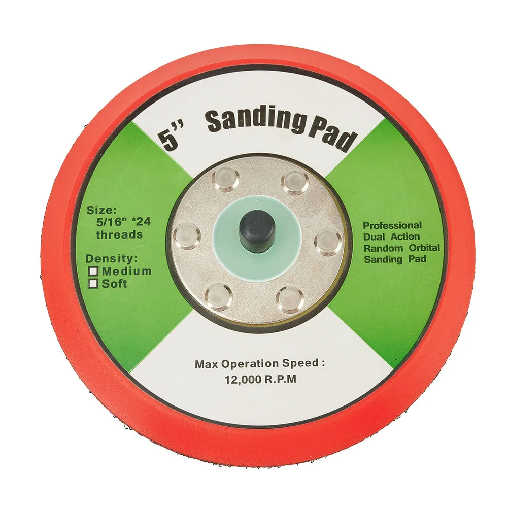 Hook And Loop Backing Pad Hook And Loop Sanding Soft PU Material Buffing Machines Buffing Pads Flexible Machines