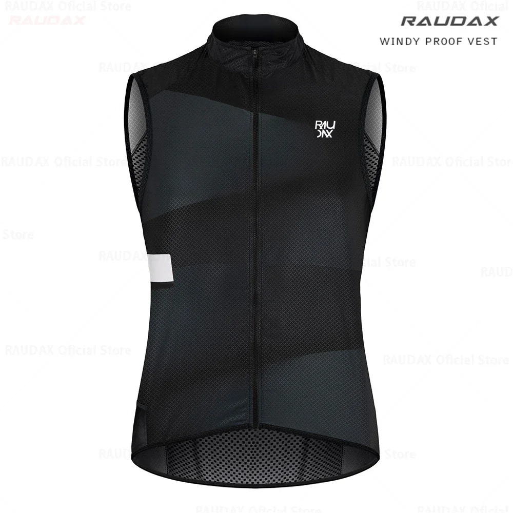 Raudax New Men Cycling Vest Wind Men 2025 Sleeveless Bicycle Gilet Lightweight Outdoor Windproof MTB Sports Wind Reflective Vest 2