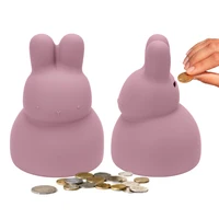 Cute Cartoon Animal Silicone Piggy Bank Money Coin For Attracting Money Jar Coins Money Box Savings Box Coins Baby Toy 2